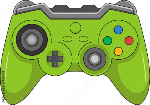 Gamepad, Game Console, joystick, Game Controller Vector Flat Style