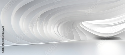 abstract wave white background. futuristic background. modern 3D geometric background.
