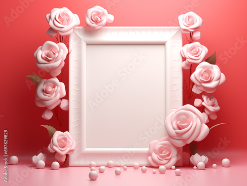 Beautiful roses Frame © JuneDesign