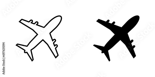 Airplane icon vector. Airplane logo design. Airplane vector icon illustration isolated on white background © IFDesigns