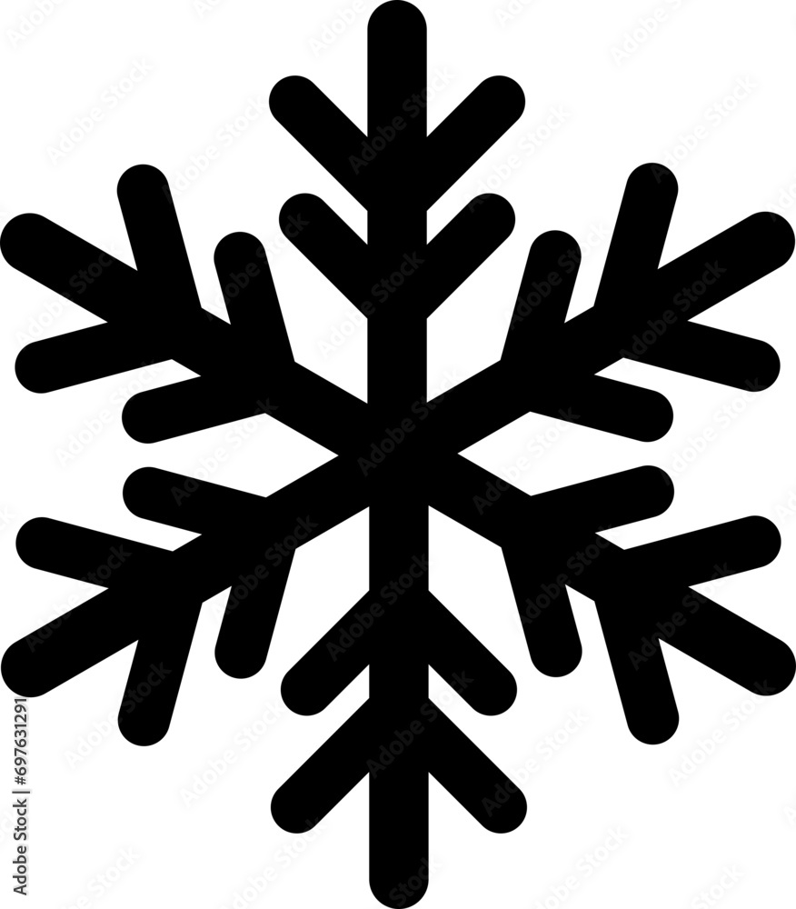 Christmas Snowflake Icon Illustration Christmas Snowflake Icon Illustration