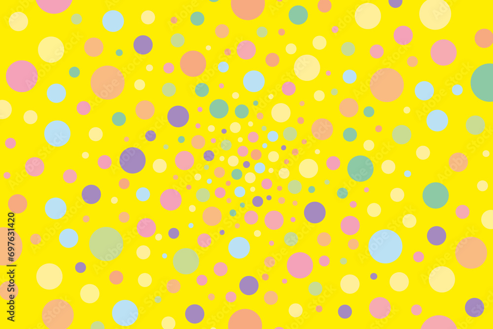 Premium background with polka dots in very festive colors Premium background with polka dots in very festive colors