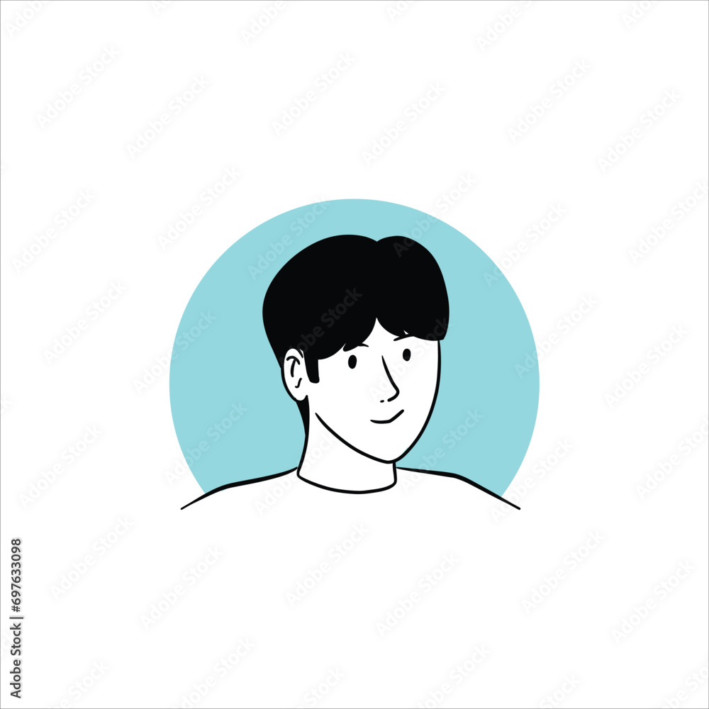 youth avatar character. simple vector illustration
youth avatar character. simple vector illustration