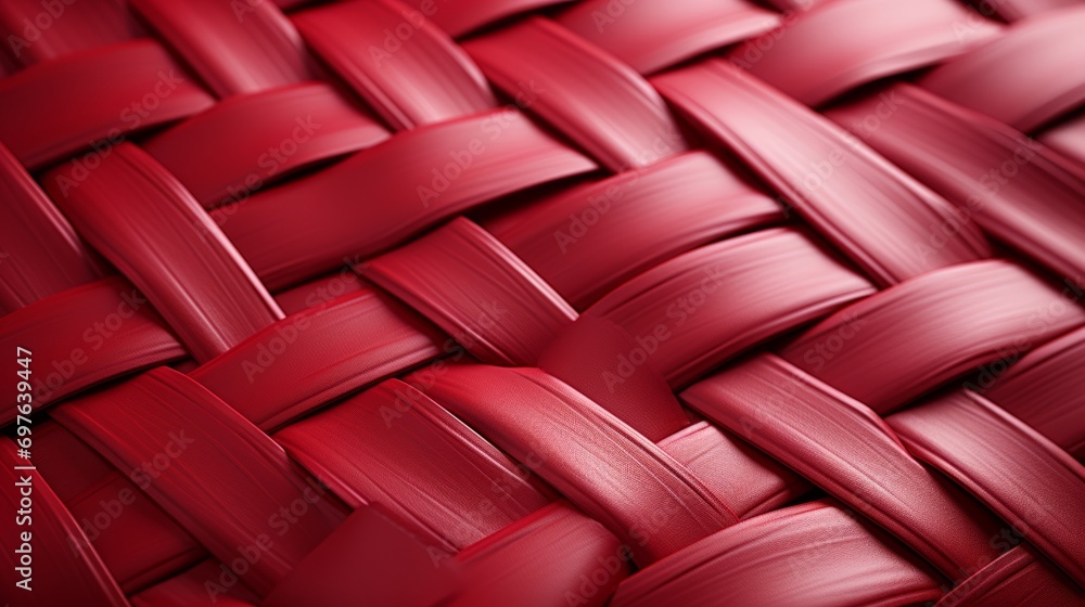 Vibrant hues of red intertwine on a chair, creating a cozy yet bold statement in an indoor setting Vibrant hues of red intertwine on a chair, creating a cozy yet bold statement in an indoor setting