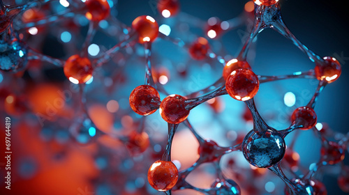 Atomic Harmony: 3D Render Unveiling Molecular Beauty, Generative AI 