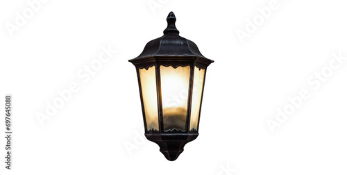 Home decoration lamp on white background
