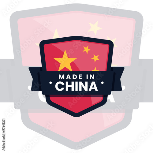 Made in China label icon