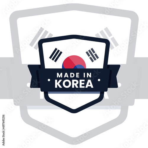 Made in Korea label icon
