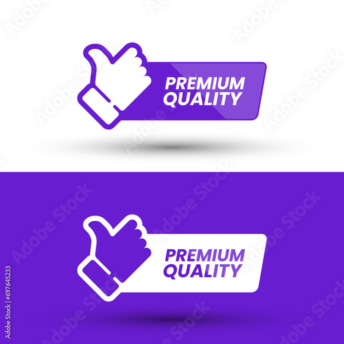 Set of premium quality label icons