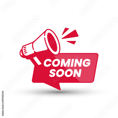 Coming soon red banner