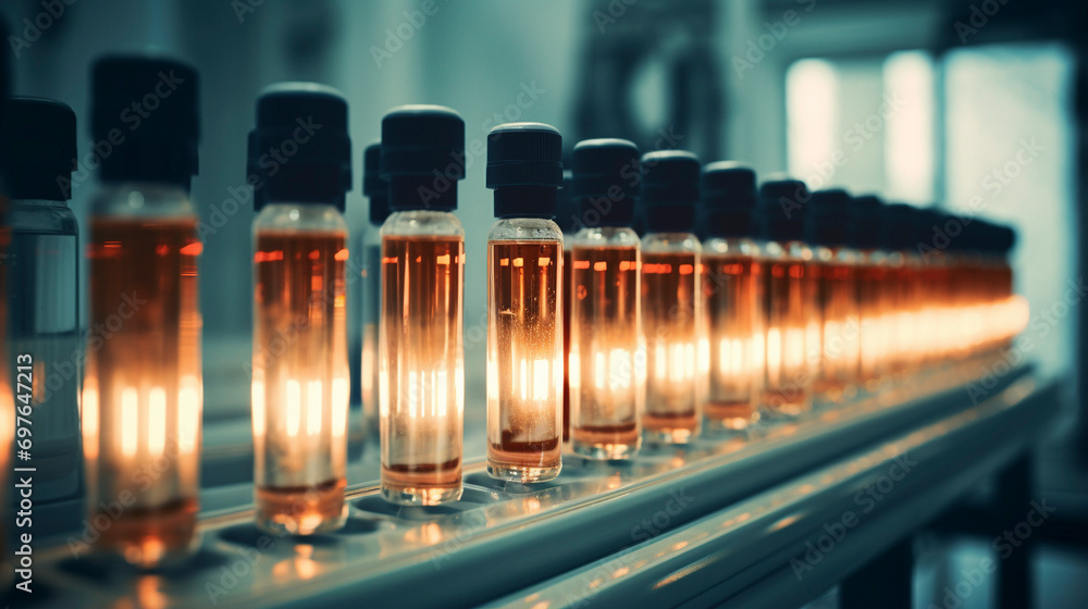 Health and Medicine Matrix: Precision Vial Rows, Generative AI Health and Medicine Matrix: Precision Vial Rows, Generative AI