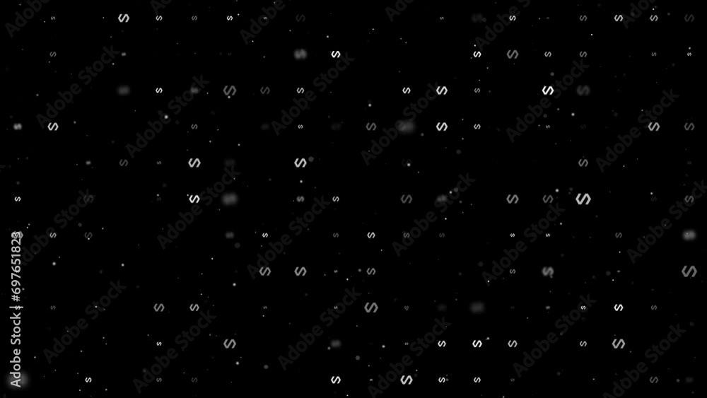 Transparency In Animation Template animation of evenly spaced polymer symbols of different sizes ...