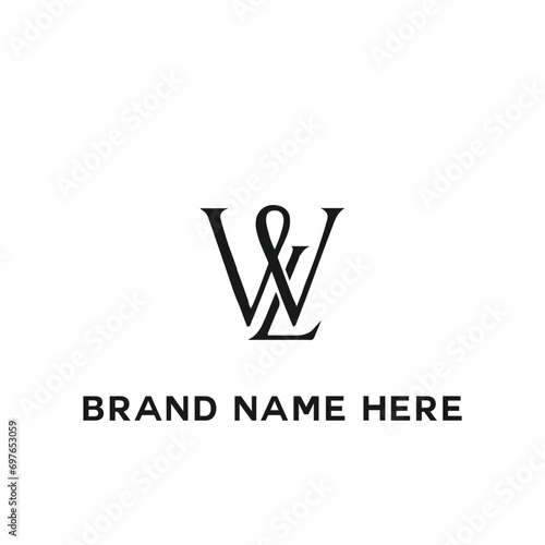 WL logo. W L design. White WL letter. WL, W L letter logo design. Initial letter WL linked circle uppercase monogram logo. W L letter logo vector design.	
 photo