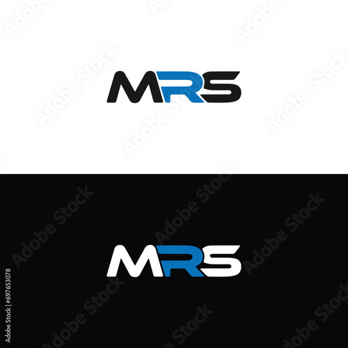 MRS logo. M R S design. White MRS letter. MRS, M R S letter logo design. Initial letter MRS linked circle uppercase monogram logo. M R S letter logo vector design.	
