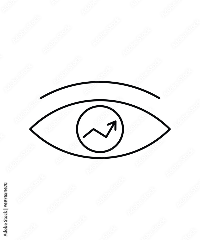 Obraz premium eye icon, vector best line icon.