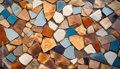 abstract background different pieces of mosaic pattern texture