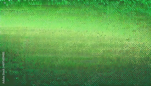 dither pattern bitmap texture halftone gradient vector wide abstract background glitch screen with flicker pixels effect panoramic backdrop 8 bit pixel art retro video game bright green decoration