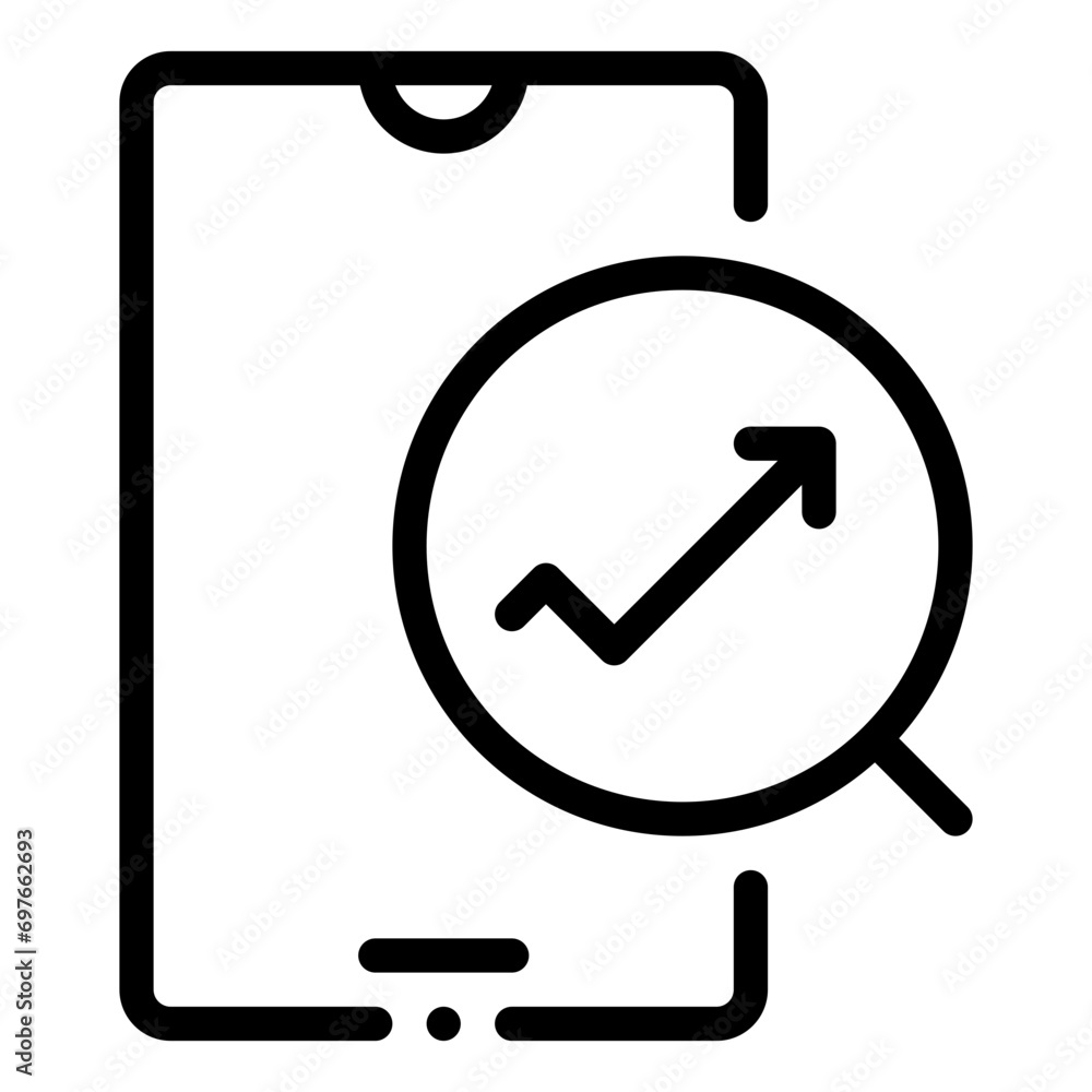 mobile analytics icon mobile analytics icon