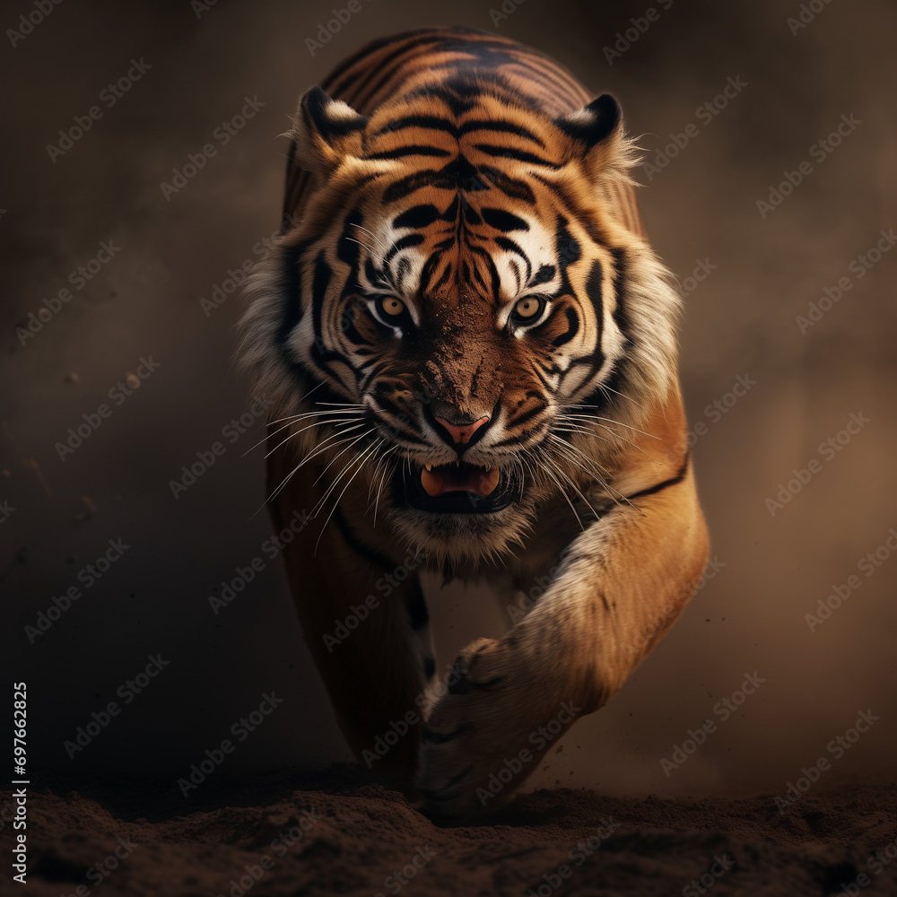 Obraz premium Angry tiger