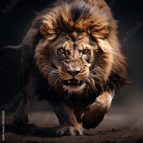 Angry lion © Mateusz