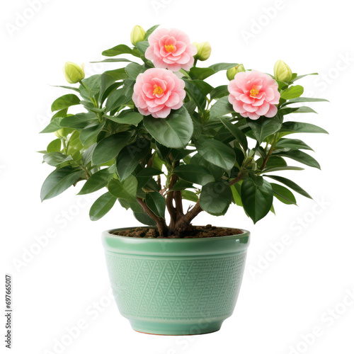 Pink Camellia plants (Camellia spp.) are transparent PNG format
