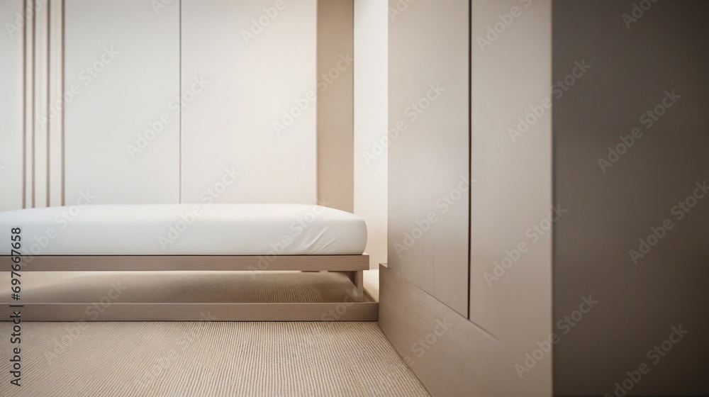 Fototapeta premium Minimalist style modern architectural interior background