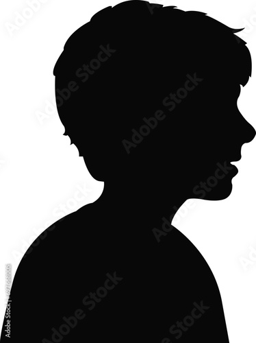 a man head silhouette vector