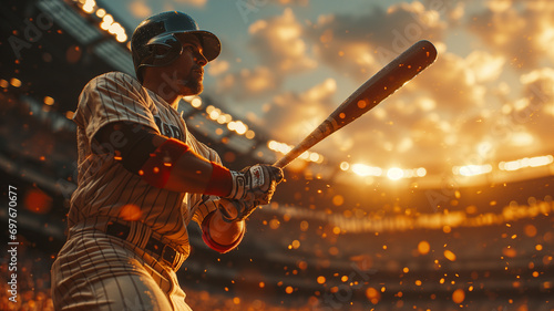 Iconic baseball player's home run photo