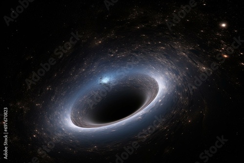 black hole and cosmic singularity. Generative AI
