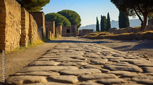 A picture of the street next to the Stage Agora at the Ephesus Ancient City.