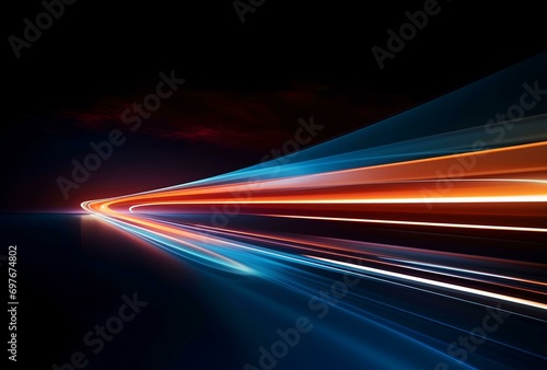Abstract background with wavy lines. Speed motion illustration for your design.