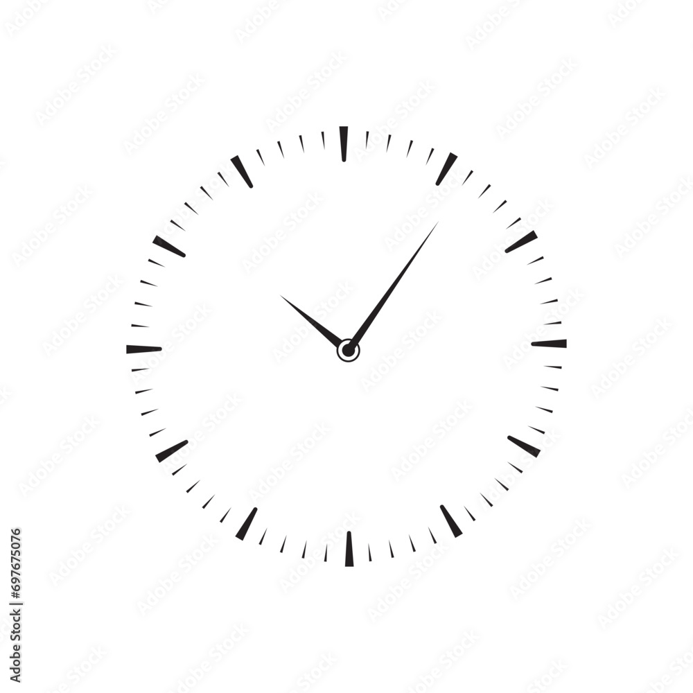 clock on white background clock on white background
