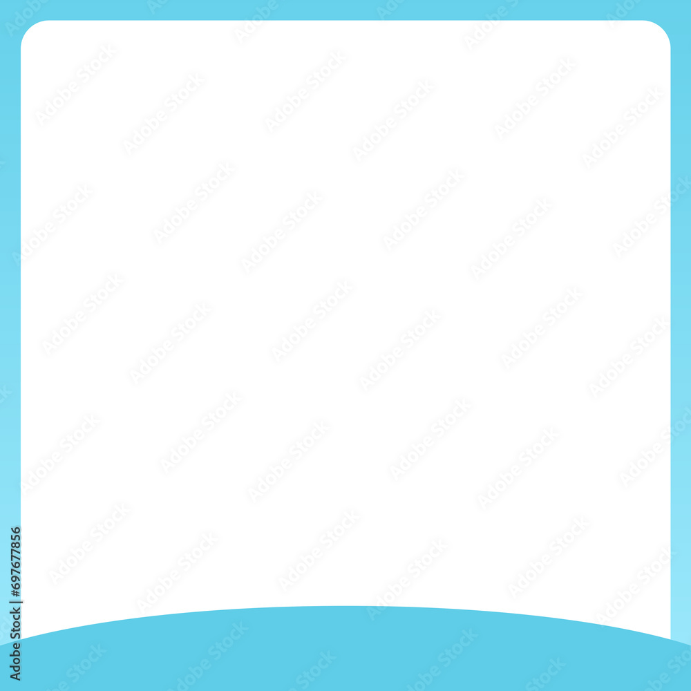 blue square frame and banner bottom bar blue square frame and banner bottom bar