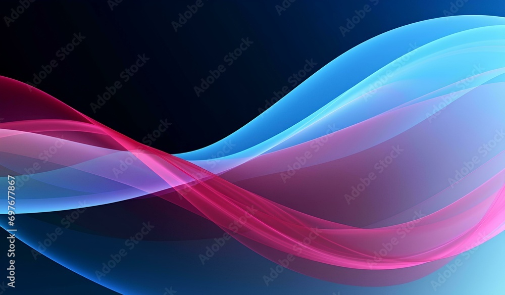 Fototapeta premium Abstract background with wavy lines. illustration for your design.