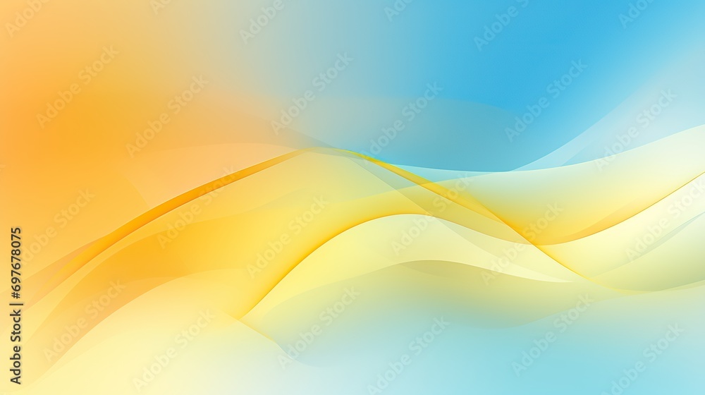 Yellow and Blue Waves Abstract Wallpaper Background with Fluid Elegance Yellow and Blue Waves Abstract Wallpaper Background with Fluid Elegance
