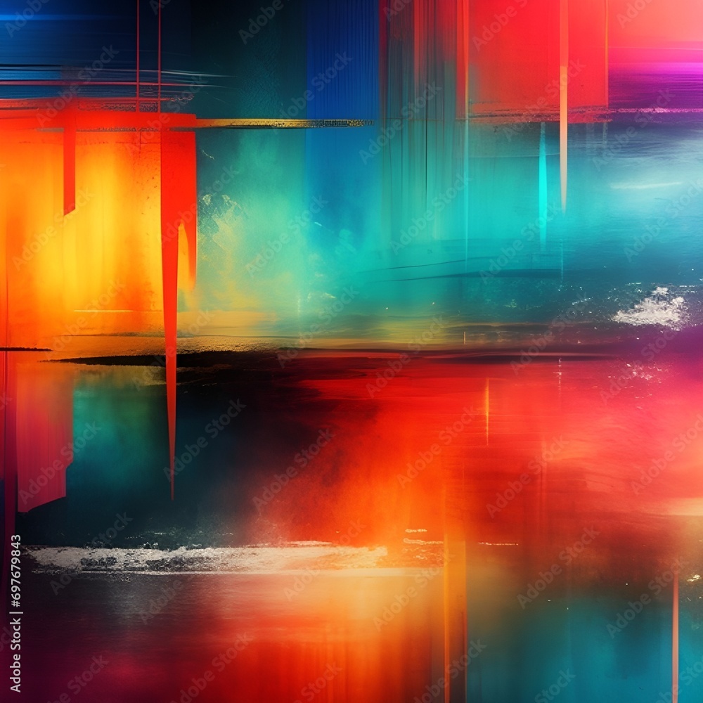 Naklejka premium abstract background with lights