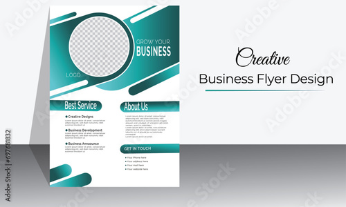Business flyer template design 
