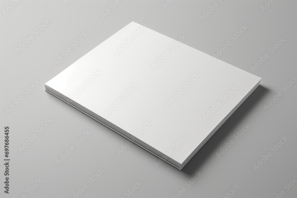 Blank A4 brochure mockup. Blank A4 brochure mockup.
