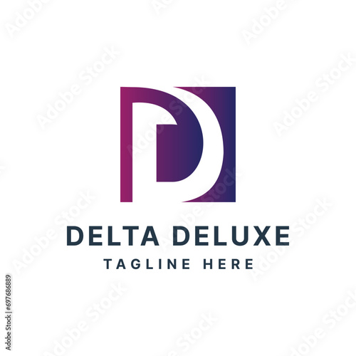 Letter D Logo mark Monogram Creative and modern design concept