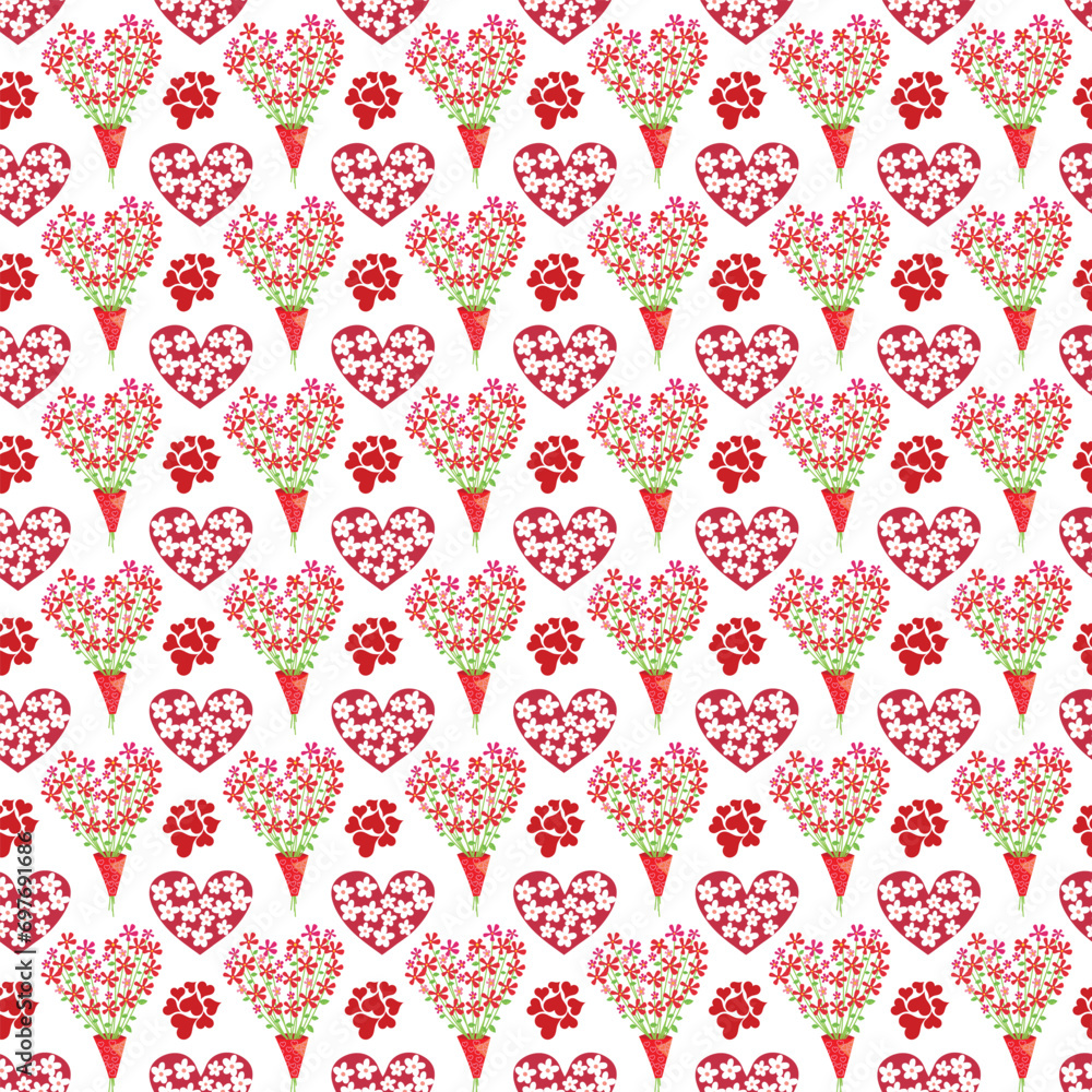 Free vector abstract pattern design with hearts . Free vector abstract pattern design with hearts .
