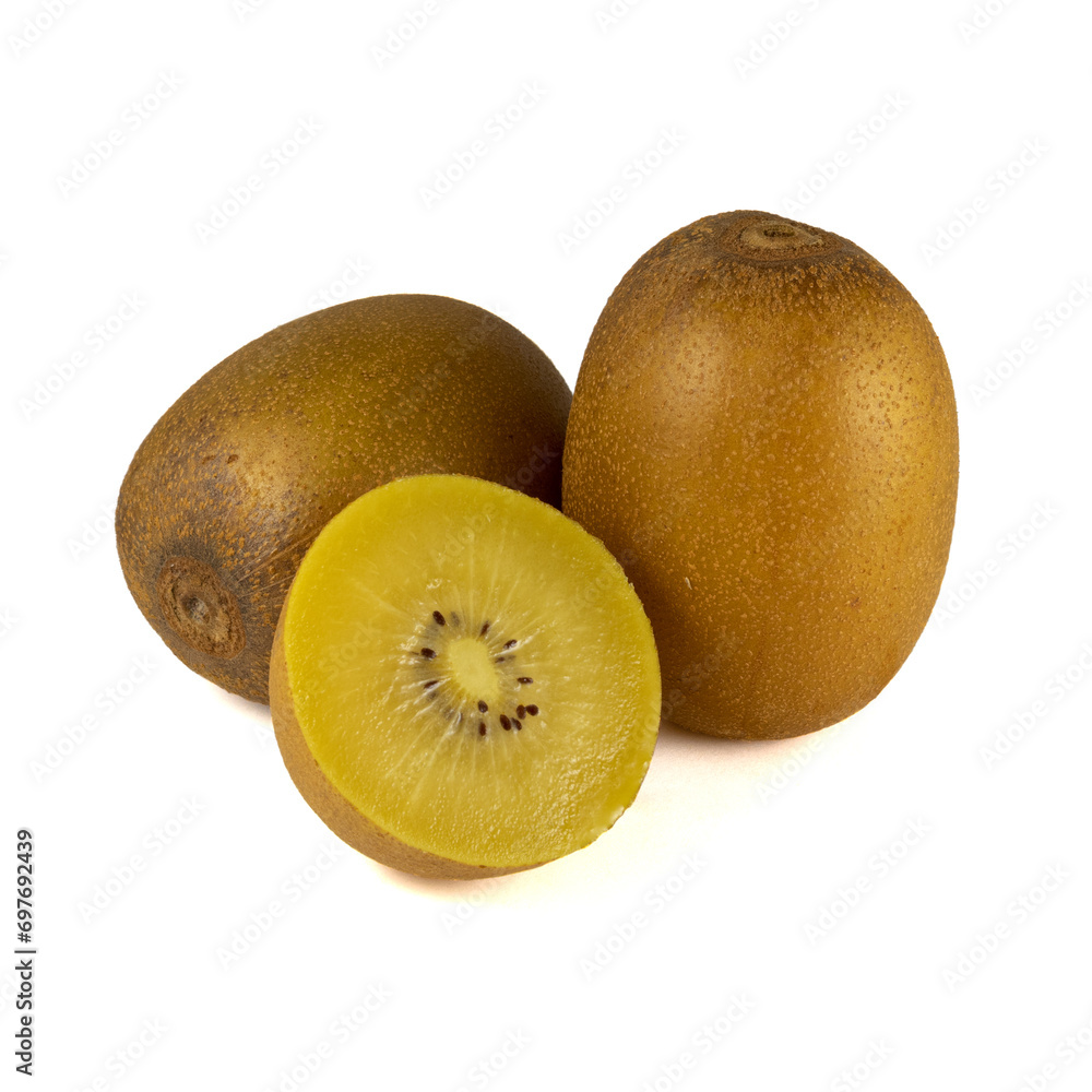 Fototapeta premium Golden kiwi isolated on white background