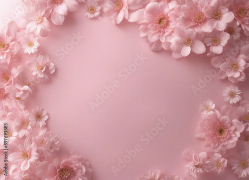 분홍색 꽃 장식