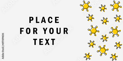 Protect set sign. Monkey Pox lockdown. Pandemic. Stop virus. Stay at home infection spreading prevention. Vector illustration Ebola, arcturus, marburg, omicron or omicron. Novel Coronavirus covid-19.