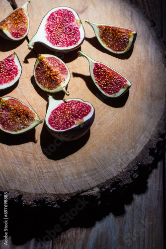 Fresh delicious figs, figs for dessert