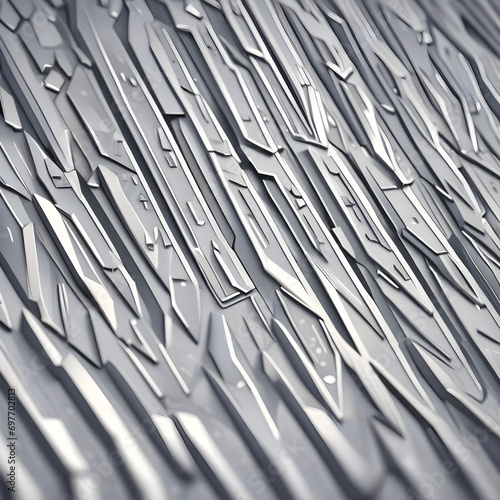 Wallpaper Mural 3d illustration of a pattern in the form of a metal, technological plating of a spaceship or a robot. Abstract Graphics in the style of computer games. Torontodigital.ca