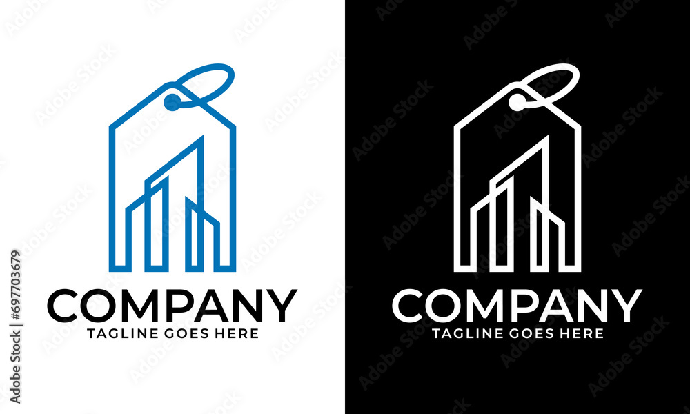 Creative building sale/sales logo for real estate business logo.Building logo illustration vector graphic design in line art style. Good for brand, advertising, real estate, construction, house, home, Creative building sale/sales logo for real estate business logo.Building logo illustration vector graphic design in line art style. Good for brand, advertising, real estate, construction, house, home,