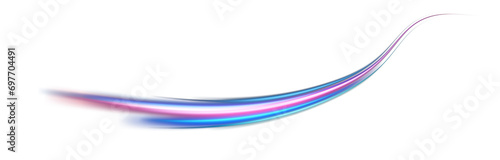 The speed line is blue and red in color. The spiral wave looks like a road. Light curved blue speed line swirls and Glitter. Spinning dynamic neon circle. A magical swirl with highlights. PNG.