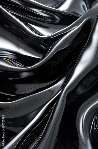 Chrome wallpaper wave background metallic abstraction reflection design backdrop shiny illustration background