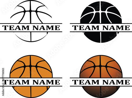 Basketball Design Team Name Space is a sports design template that includes a graphic basketball and a space for your own teams name. This design is great for advertising and promotions.