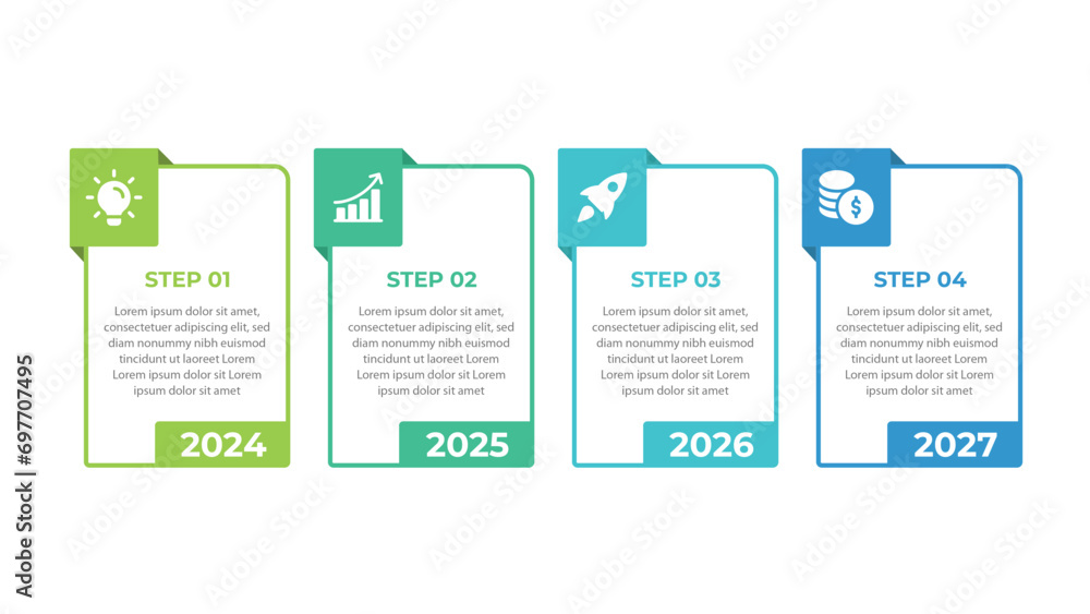Obraz premium Timeline Infographic elements data visualization vector design.Vector linear infographic with nine conected elements.